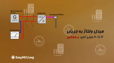 ساخت مبدل ولتاژ به جریان 4 تا 20 میلی آمپر
